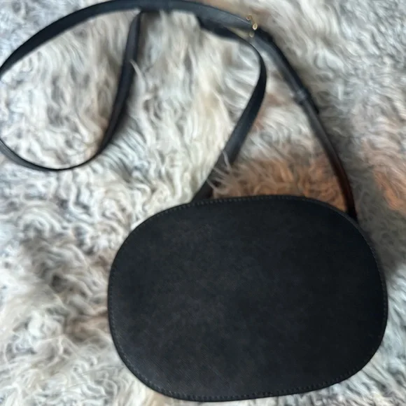 Michael Kors Jet Set Travel Medium Saffiano Leather Crossbody Bag Black - Picture 9 of 9